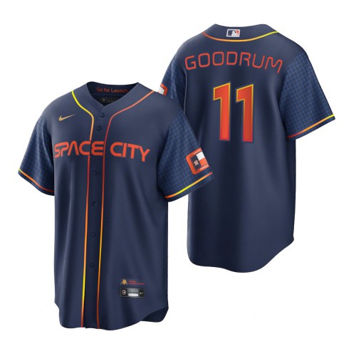 Houston Houston Astros #11 Niko Goodrum Navy Men's Game 2022 City Connect Jersey Men's