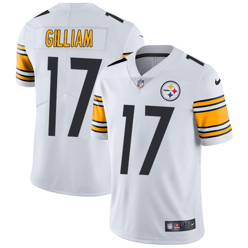 Pittsburgh Steelers #17 Joe Gilliam White Men's Stitched Vapor Untouchable Limited Jersey Men's