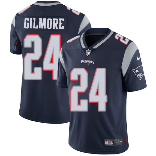 New England Patriots #24 Stephon Gilmore Navy Blue Team Color Men's Stitched Vapor Untouchable Limited Jersey Men's