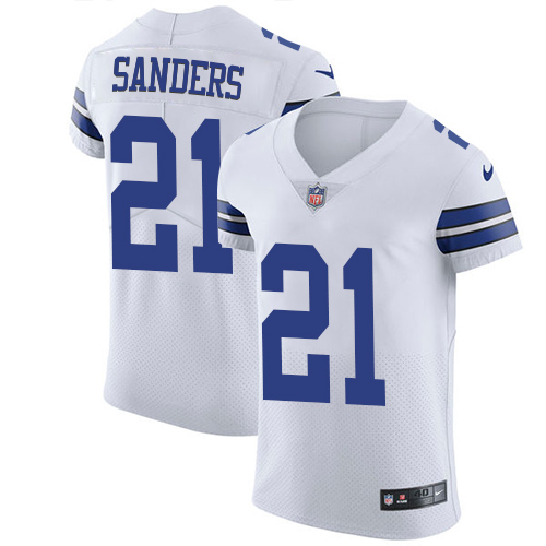 Cowboys #21 Deion Sanders White Men's Stitched Vapor Untouchable Elite Jersey