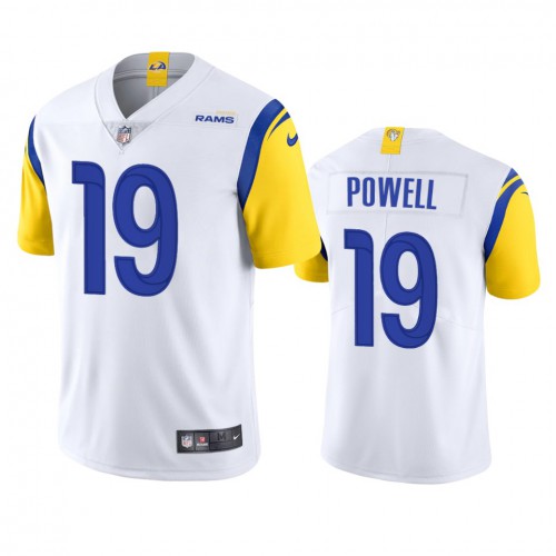 Los Angeles Los Angeles Rams #19 Brandon Powell Men's Alternate Vapor Limited Jersey - White Men's