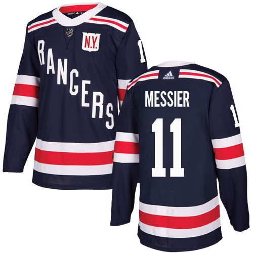 Adidas New York Rangers #11 Mark Messier Navy Blue Authentic 2018 Winter Classic Stitched Youth Jersey Youth