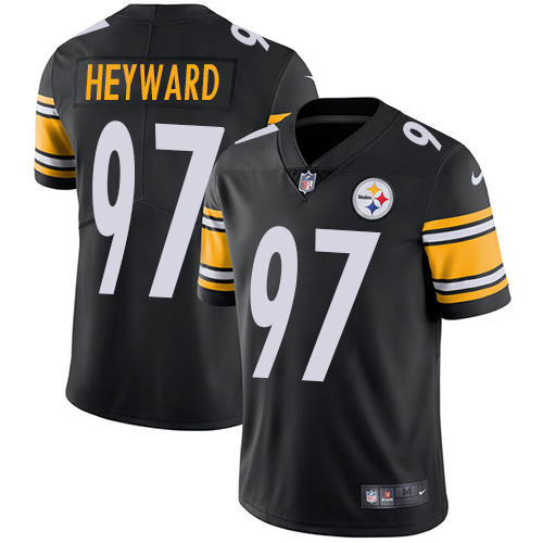 Pittsburgh Steelers #97 Cameron Heyward Black Team Color Men's Stitched Vapor Untouchable Limited Jersey Men's