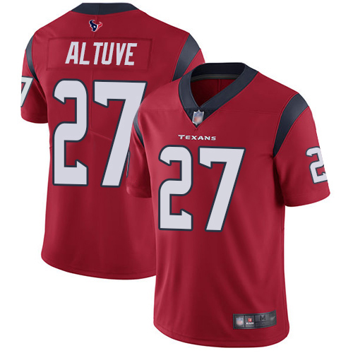 Houston Texans #27 Jose Altuve Red Alternate Youth Stitched Vapor Untouchable Limited Jersey Youth
