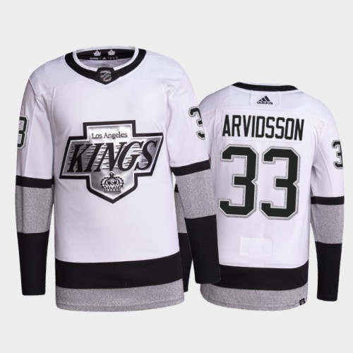 Adidas Los Angeles Kings #33 Viktor Arvidsson Men's 2021-22 Alternate Authentic Jersey - White Men's