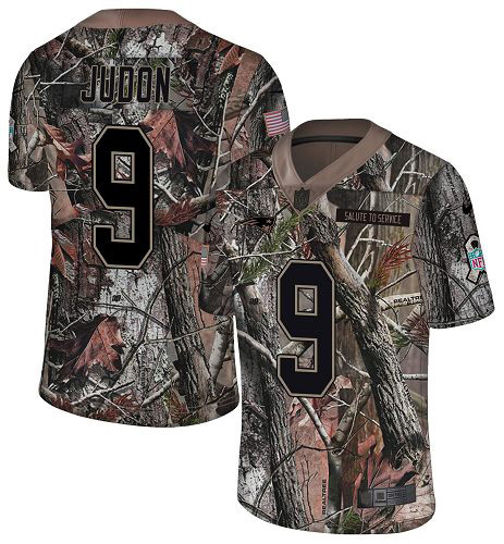 Patriots #9 Matt Judon Camo Youth Stitched Limited Rush Realtree Jersey