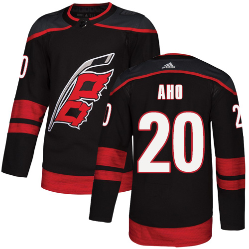 Adidas Carolina Hurricanes #20 Sebastian Aho Black Alternate Authentic Stitched Youth Jersey Youth