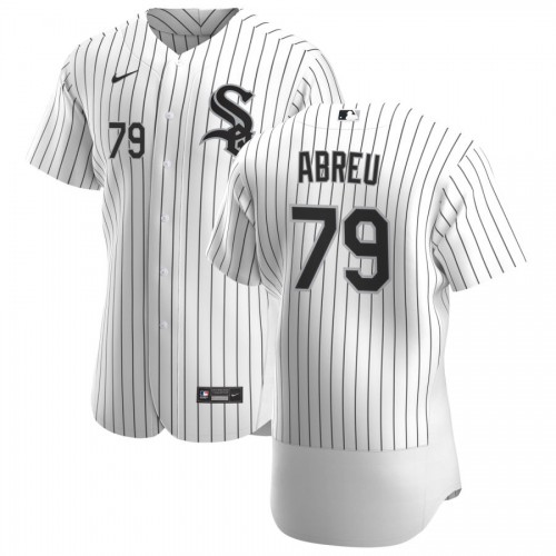 Chicago Chicago White Sox #79 Jose Abreu Men's White Home 2020 Authentic Player Jersey Men's