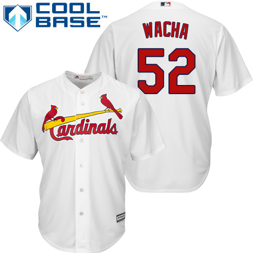St.Louis Cardinals #52 Michael Wacha White Cool Base Stitched Youth Jersey Youth