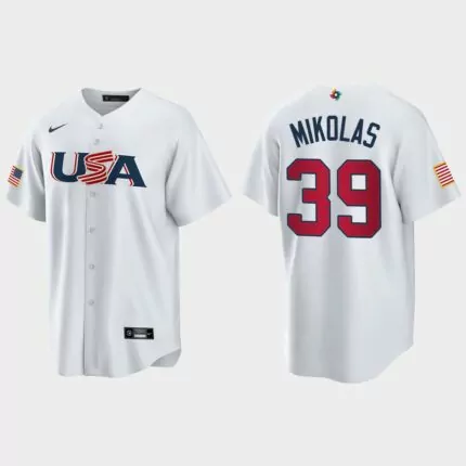 Miles Mikolas St. Louis Cardinals 2023 World Baseball Classic USA Replica Jersey – White