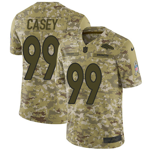 Denver Broncos #99 Jurrell Casey Camo Youth Stitched Limited 2018 Salute To Service Jersey Youth