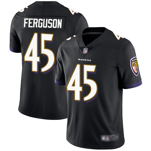 Baltimore Ravens #45 Jaylon Ferguson Black Alternate Men's Stitched Vapor Untouchable Limited Jersey Men's