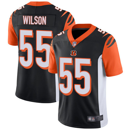Cincinnati Bengals #55 Logan Wilson Black Team Color Youth Stitched Vapor Untouchable Limited Jersey Youth