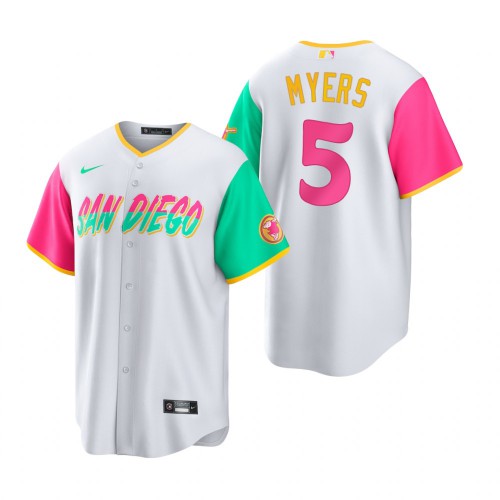San Diego San Diego Padres #5 Wil Myers 2022 City Connect Men's Games Jersey - White Men's