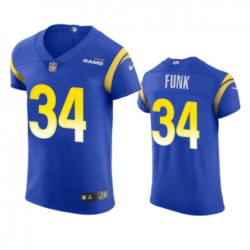 Los Angeles Los Angeles Rams #34 Jake Funk Men's Vapor Elite Player Jersey - Royal Men's