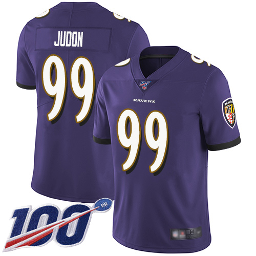 Baltimore Ravens #99 Matthew Judon Purple Team Color Men's Stitched 100th Season Vapor Untouchable Limited Jersey Men's