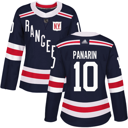 Adidas New York Rangers #10 Artemi Panarin Navy Blue Authentic 2018 Winter Classic Women's Stitched Jersey Womens