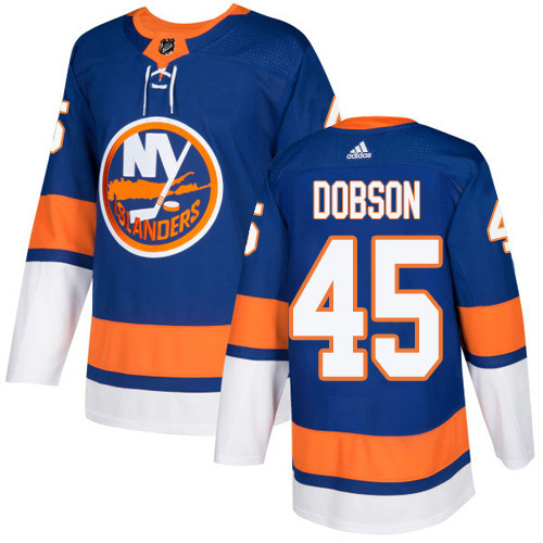 Adidas New York Islanders #45 Noah Dobson Royal Blue Home Authentic Stitched Youth Jersey Youth