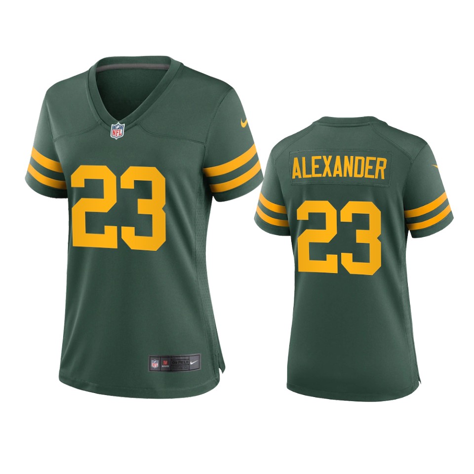 Green Bay Packers #23 Jaire Alexander Women's Alternate Game Player Jersey - Green