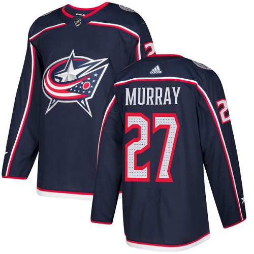 Adidas Columbus Blue Jackets #27 Ryan Murray Navy Blue Home Authentic Stitched Jersey Men's