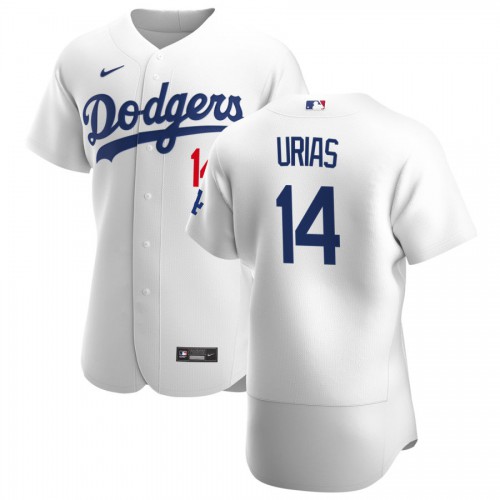 Los Angeles Los Angeles Dodgers #14 Enrique Hernandez Men's White Home 2020 Authentic Player Jersey Men's