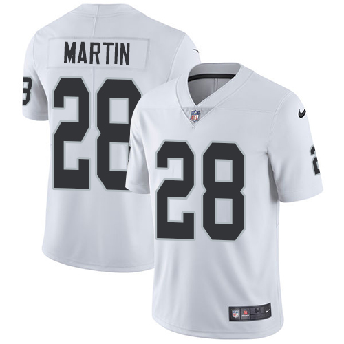 Las Vegas Raiders #28 Doug Martin White Men's Stitched Vapor Untouchable Limited Jersey Men's