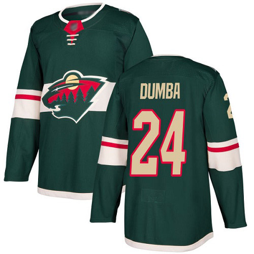 Adidas Minnesota Wild #24 Matt Dumba Green Home Authentic Stitched Youth Jersey Youth
