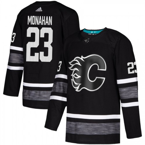 Adidas Calgary Flames #23 Sean Monahan Black 2019 All-Star Game Parley Authentic Stitched Jersey Men's