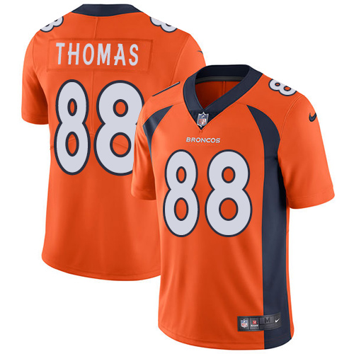 Denver Broncos #88 Demaryius Thomas Orange Team Color Men's Stitched Vapor Untouchable Limited Jersey Men's