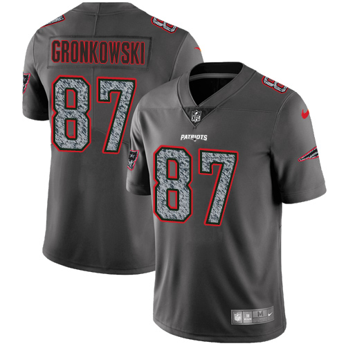 New England Patriots #87 Rob Gronkowski Gray Static Youth Stitched Vapor Untouchable Limited Jersey Youth