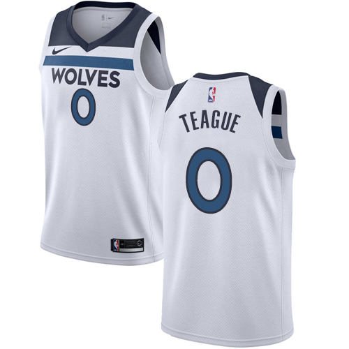 Minnesota Timberwolves #0 Jeff Teague White Womens Swingman Association Edition Jersey Womens