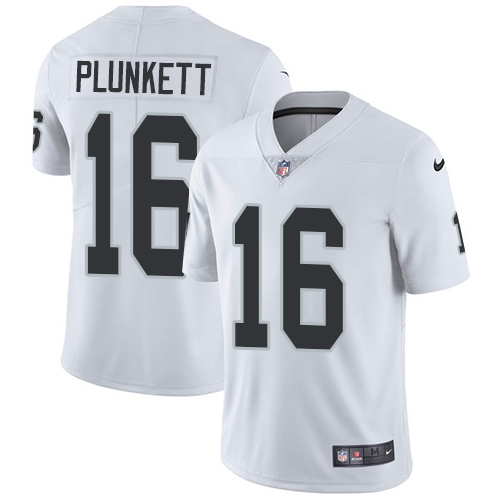 Las Vegas Raiders #16 Jim Plunkett White Youth Stitched Vapor Untouchable Limited Jersey Youth
