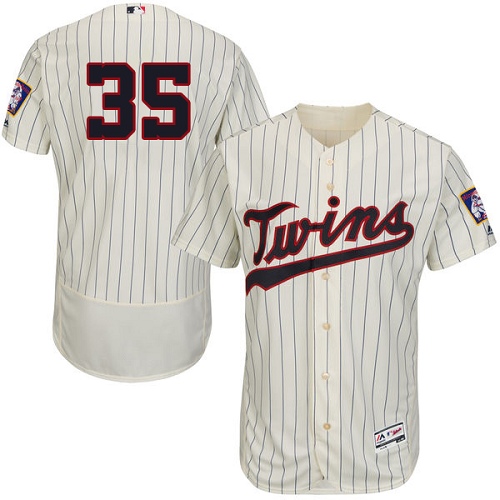 Minnesota Twins #35 Michael Pineda Cream Strip Flexbase Authentic Collection Stitched Jersey Men's