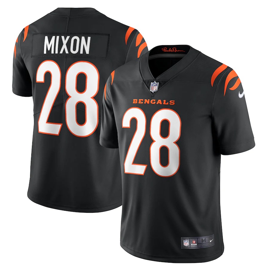 Cincinnati Bengals #28 Joe Mixon Black Youth Vapor Limited Jersey