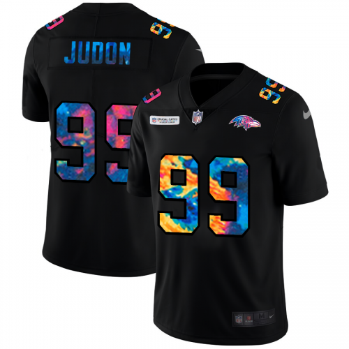 Baltimore Baltimore Ravens #99 Matthew Judon Men's Multi-Color Black 2020 Crucial Catch Vapor Untouchable Limited Jersey Men's