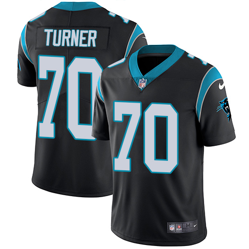 Carolina Panthers #70 Trai Turner Black Team Color Men's Stitched Vapor Untouchable Limited Jersey Men's