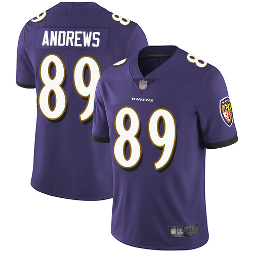 Baltimore Ravens #89 Mark Andrews Purple Team Color Youth Stitched Vapor Untouchable Limited Jersey Youth