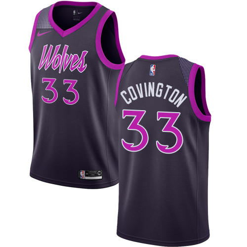 Minnesota Timberwolves #33 Robert Covington Purple Swingman City Edition 2018/19 Jersey Mens