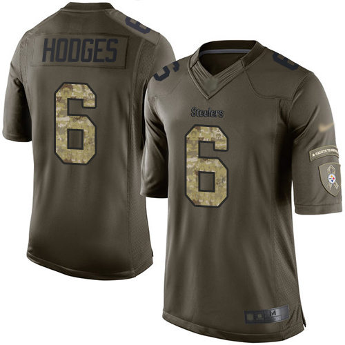 Pittsburgh Steelers #6 Devlin Hodges Green Men's Stitched Limited 2015 Salute to Service Jersey Men's