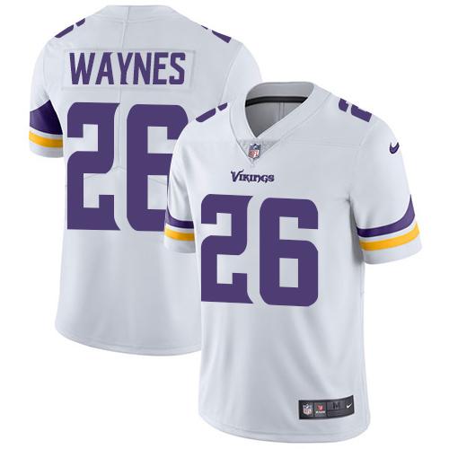 Minnesota Vikings #26 Trae Waynes White Youth Stitched Vapor Untouchable Limited Jersey Youth