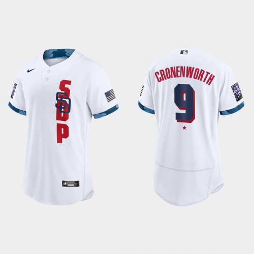 San Diego San Diego Padres #9 Jake Cronenworth 2021 All Star Game Authentic White Jersey Men's