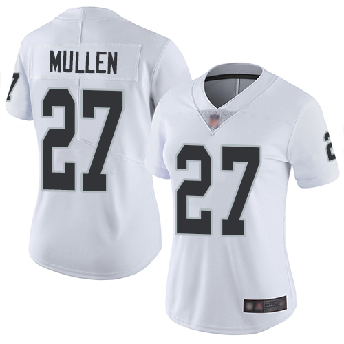 Las Vegas Raiders #27 Trayvon Mullen White Women's Stitched Vapor Untouchable Limited Jersey Womens