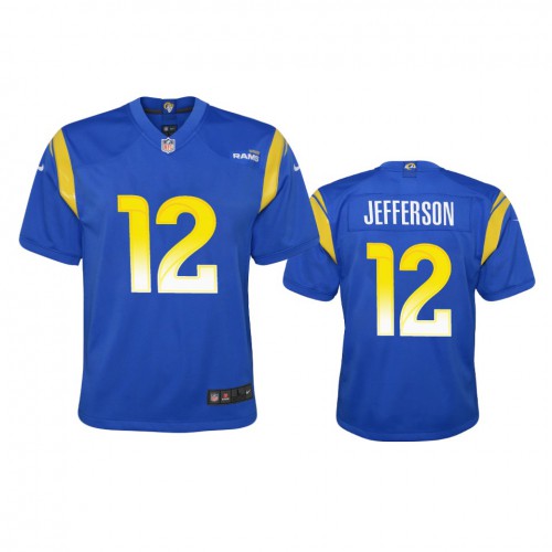 Los Angeles Los Angeles Rams #12 Van Jefferson Youth Game Jersey - Royal Youth