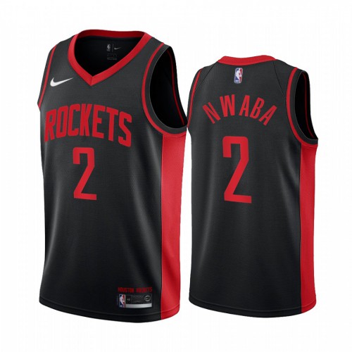 Houston Houston Rockets #2 David Nwaba Black Swingman 2020-21 Earned Edition Jersey Mens