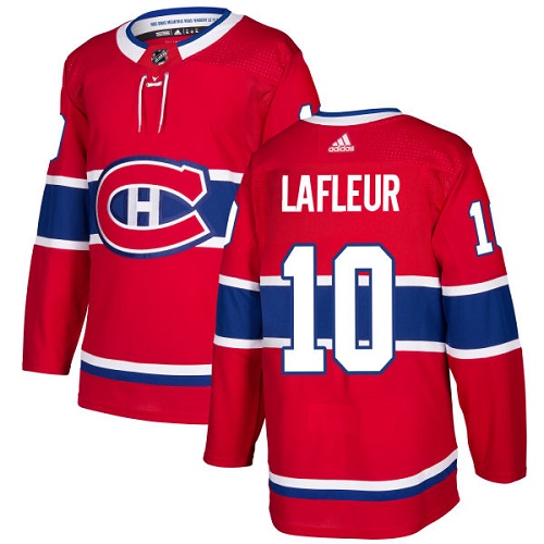 Adidas Montreal Canadiens #10 Guy Lafleur Red Home Authentic Stitched Jersey Men's