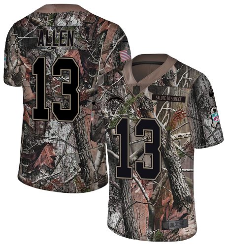 Chargers #13 Keenan Allen Camo Men's Stitched Limited Rush Realtree Jersey