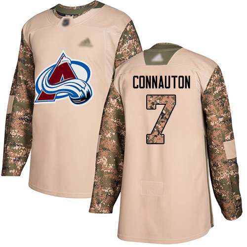 Adidas Colorado Avalanche #7 Kevin Connauton Camo Authentic 2017 Veterans Day Stitched Youth Jersey Youth