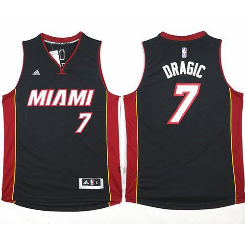 Miami Heat #7 Goran Dragic Black Stitched Jersey Mens