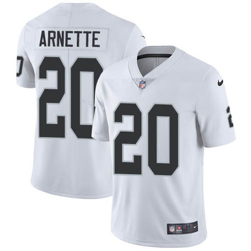 Las Vegas Raiders #20 Damon Arnette White Men's Stitched Vapor Untouchable Limited Jersey Men's
