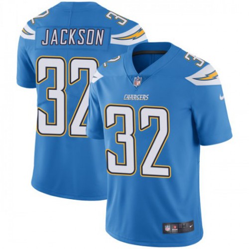 Los Angeles Chargers #32 Justin Jackson Electric Blue Alternate Men's Stitched Vapor Untouchable Limited Jersey Men's
